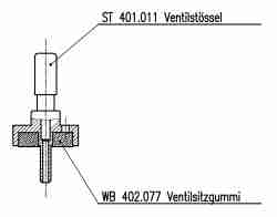 Ventilstössel Vormontage WB 401 014-U